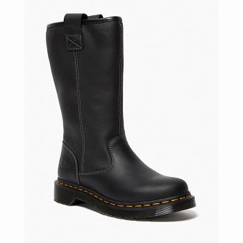 Dr Martens Belsay Newark Kožené - Cierne Pracovne Cizmy Damske, DR0295